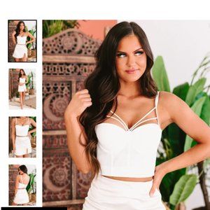 White Corset Top